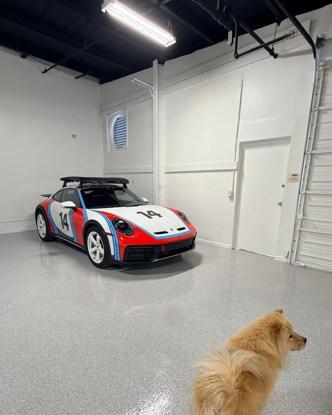 Garage floor coating project